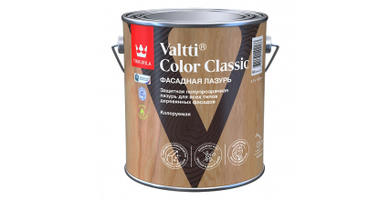 Фасадная лазурь Valtti Color Classic Tikkivala (Tikkurila), база EC, бесцветная
