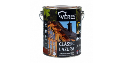Декоративная пропитка для дерева Veres Classic Lazura, матовая