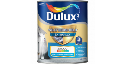 Dulux Weathershield Extraflex матовая, акриловая краска для фасадов и цоколей