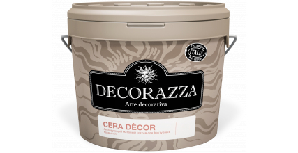 Лессирующий состав CERA DECOR (Чера декор) матовый состав для фактурных покрытий на основе воска 1л, 2,5л