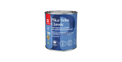 Краска для деревянных фасадов Pika-Teho Classic Tikkivala (Tikkurila), матовая